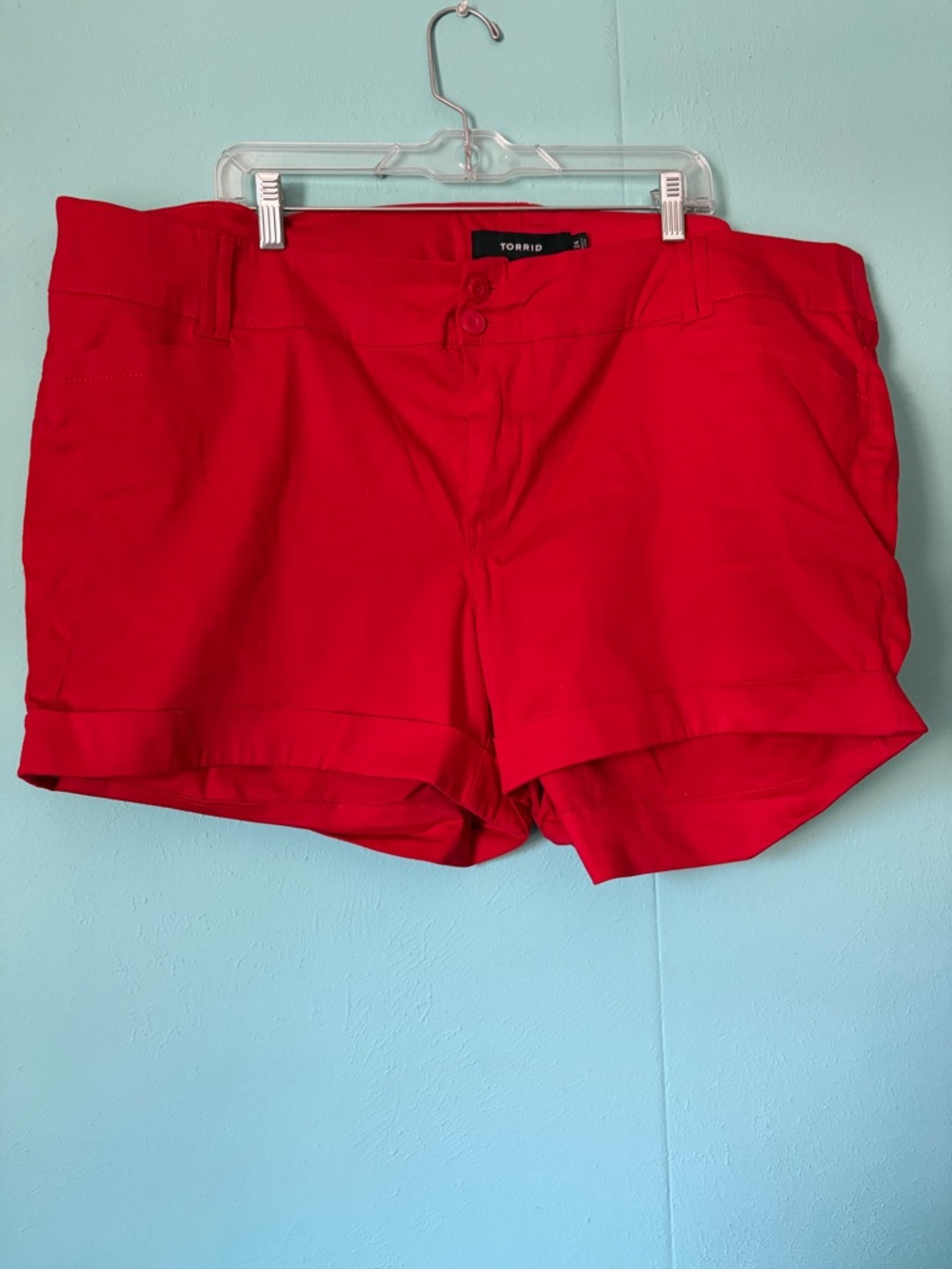 torrid Bright Red  Cuffed Women’s Shorts